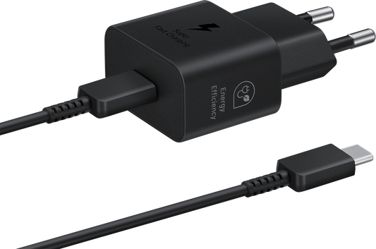 Samsung USB-C kabel netwerkoplader, 25W, 3A, 1 x USB-C, zwart EP-T2510XBEGEU 