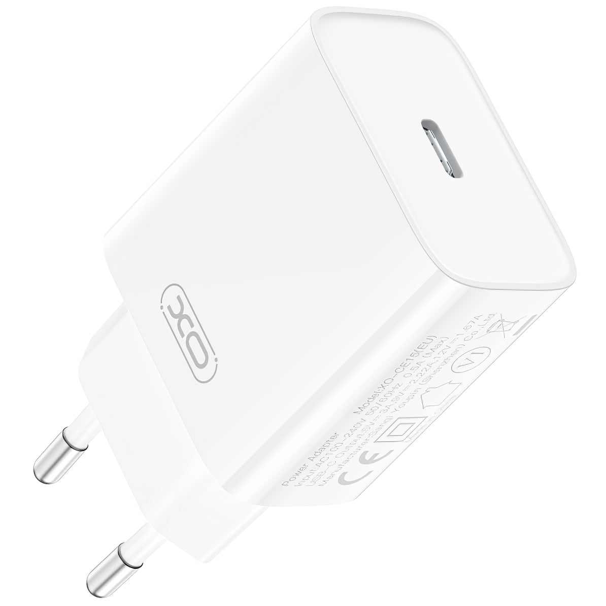 Netwerkoplader met USB-C Kabel XO Design CE15, 20W, 3A, 1 x USB-C, Wit