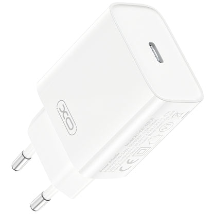 Netwerkoplader met USB-C Kabel XO Design CE15, 20W, 3A, 1 x USB-C, Wit