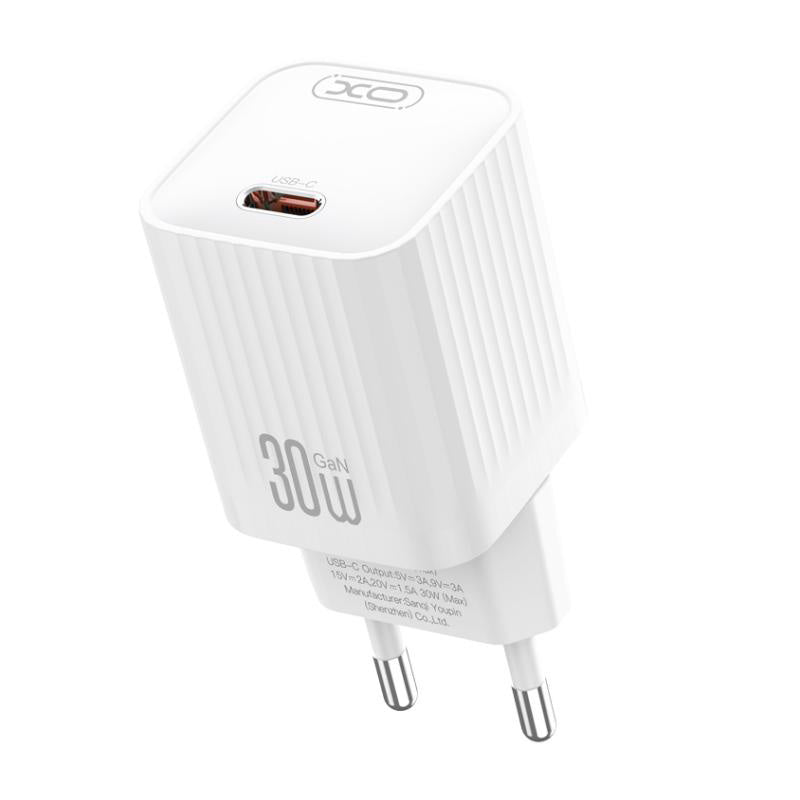 Netwerkoplader met USB-C Kabel XO Design L148, 30W, 3A, 1 x USB-C, Wit
