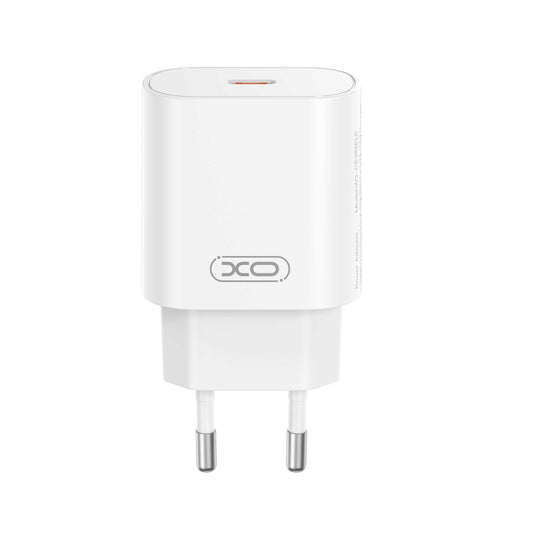 Chargeur réseau avec câble USB-C XO Design CE25, 25W, 3A, 1 x USB-C, Blanc
