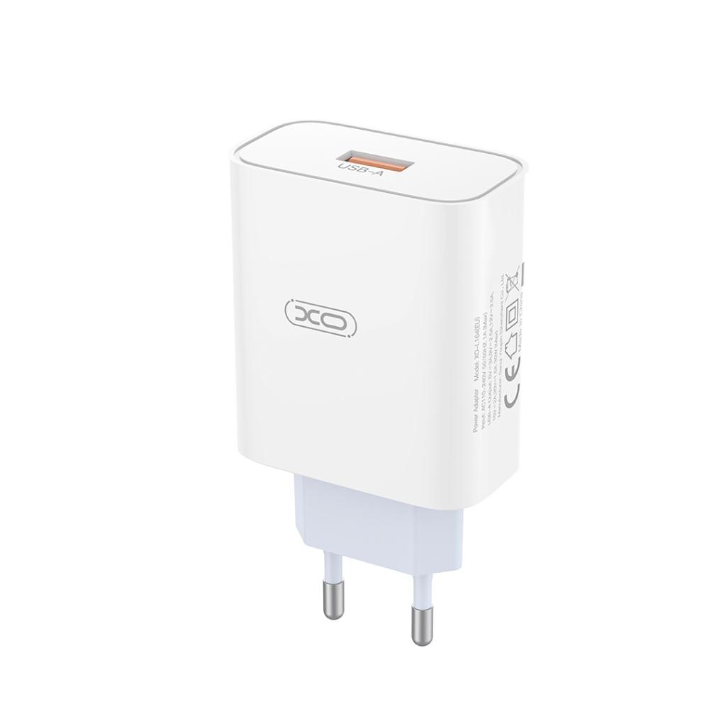 Netwerkoplader met USB-C Kabel XO Design L164, 30W, 1 x USB-A, Wit