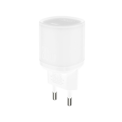 Netwerkoplader met USB-C Kabel XO Design L150, 30W, 3A, 1 x USB-C, Wit