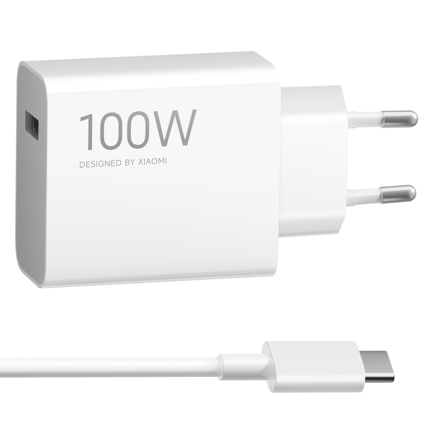 Netlader met USB-C-kabel Xiaomi MY-19-ER, 100W, 6.1A, 1 x USB-A, Wit BHR095VEU