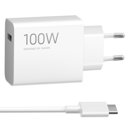 Netlader met USB-C-kabel Xiaomi MY-19-ER, 100W, 6.1A, 1 x USB-A, Wit BHR095VEU