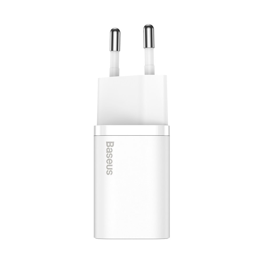 Baseus Super Si USB-C netwerkoplader met USB-C kabel, 25W, 3A, 1 x USB-C, Wit TZCCCSUP-L02 