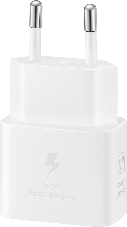 Samsung USB-C kabel netwerkoplader, 25W, 3A, 1 x USB-C, Wit EP-T2510XWEGEU 