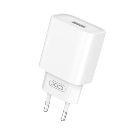 Chargeur réseau avec câble USB-C XO Design CE02D, 18W, 3A, 1 x USB-A, Blanc