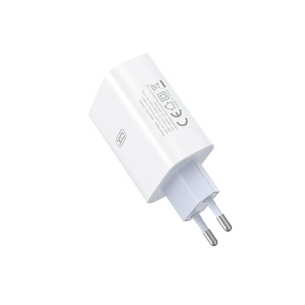 Netwerkoplader met USB-C Kabel XO Design L164, 30W, 1 x USB-A, Wit