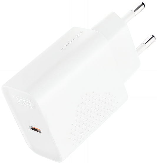 Chargeur réseau avec câble USB-C XO Design L162, 30W, 3A, 1 x USB-C, Blanc