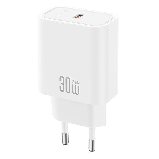 Netlader met USB-C-kabel XO Design CE41, 30W, 3A, 1 x USB-C, Wit