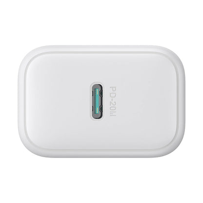 Chargeur réseau avec câble Lightning Joyroom JR-TCF20, 20W, 3A, 1 x USB-C, Blanc