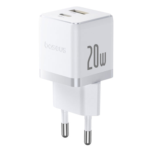 Netwerkoplader met USB-C Kabel Baseus Palm, 20W, 3A, 1 x USB-A - 1 x USB-C, Wit P10111608213-01