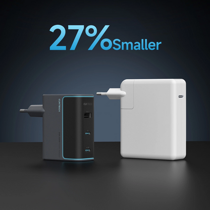 Netwerkoplader met USB-C Kabel Cuktech, 100W, 5A, 1 x USB-A - 2 x USB-C, Grijs CUKAD1003EUG