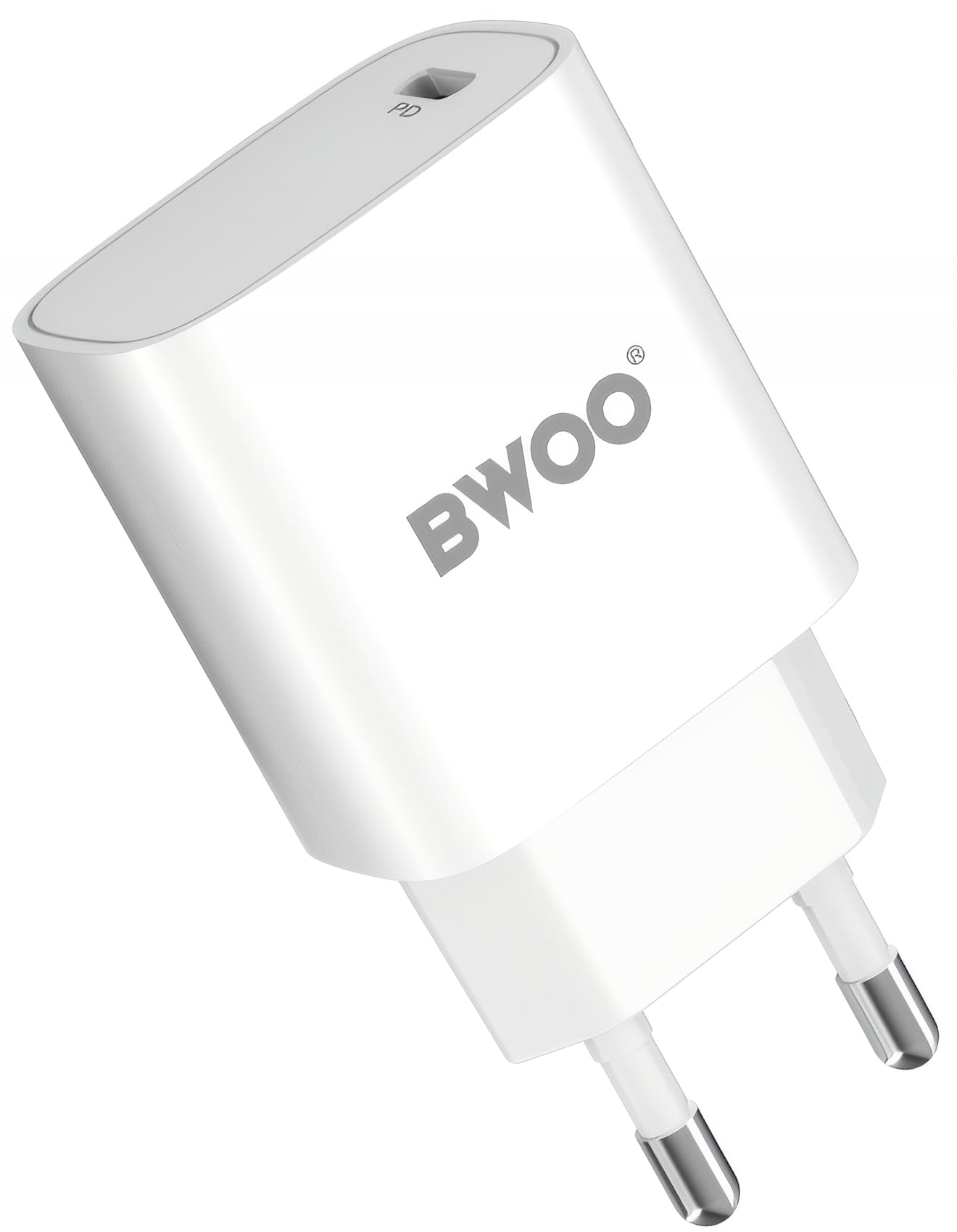 Netwerkoplader met USB-C Kabel BWOO CDA159, 20W, 3A, 1 x USB-C, Wit