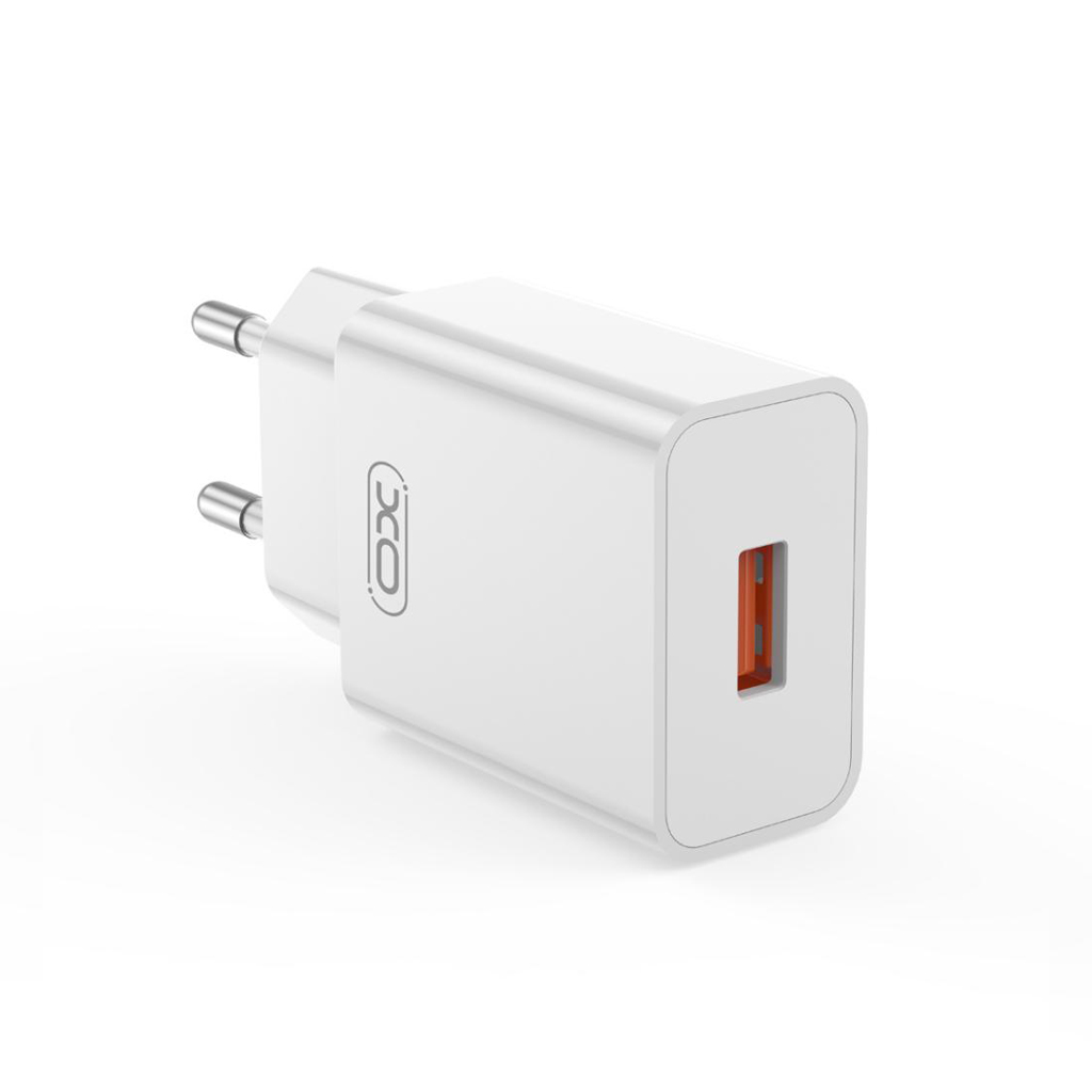 Netzteil mit USB-C-Kabel XO Design L127, 18W, 3A, 1 x USB-A, Weiß