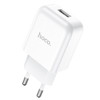 Netwerkoplader met Lightning Kabel HOCO N2, 10W, 2A, 1 x USB-A, Wit