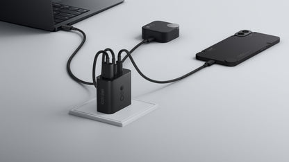 Netwerkoplader met USB-C Kabel CMF by Nothing C349, 100W, 5A, 1 x USB-A - 2 x USB-C, Grijs A10800016