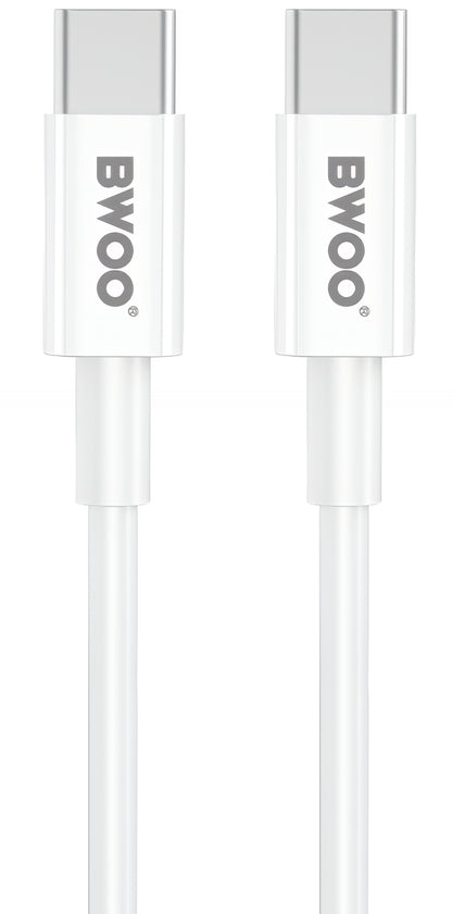 Netwerkoplader met USB-C Kabel BWOO CDA159, 20W, 3A, 1 x USB-C, Wit