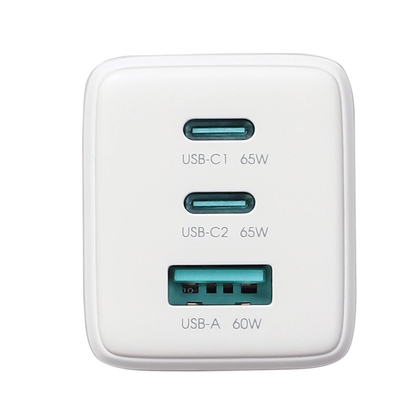 Netwerkoplader met USB-C Kabel Joyroom JR-TG10, 65W, 3.25A, 1 x USB-A - 2 x USB-C, Wit