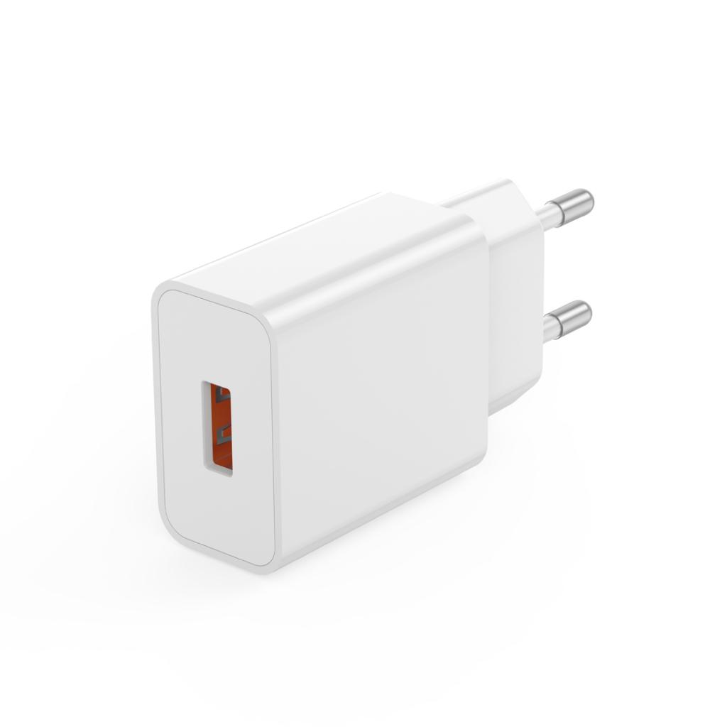 Netzteil mit USB-C-Kabel XO Design L127, 18W, 3A, 1 x USB-A, Weiß
