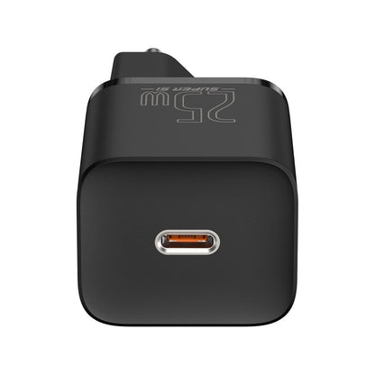 Baseus Super Si Chargeur réseau USB-C avec câble USB-C, 25W, 3A, 1 x USB-C, noir TZCCCSUP-L01 