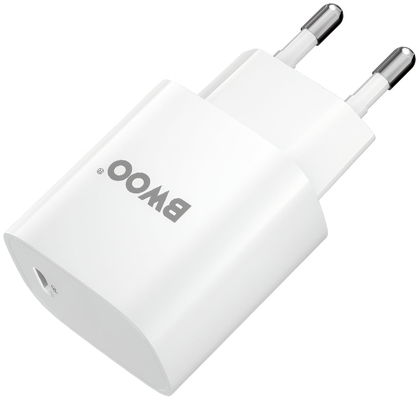 Netwerkoplader met USB-C Kabel BWOO CDA159, 20W, 3A, 1 x USB-C, Wit