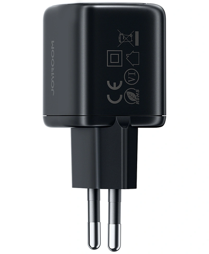Chargeur réseau avec câble Lightning Joyroom JR-TG7, 33W, 3A, 1 x USB-A - 1 x USB-C, Noir