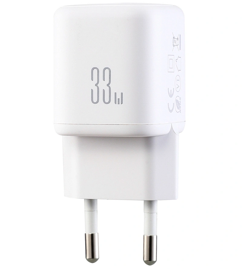 Netwerkoplader met Lightning-kabel Joyroom JR-TG7, 33W, 3A, 1 x USB-A - 1 x USB-C, Wit