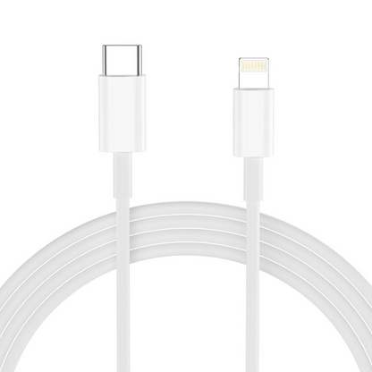 Netlader met Lightning-kabel Tech-Protect NCA20, 20W, 3A, 1 x USB-A - 1 x USB-C, Wit
