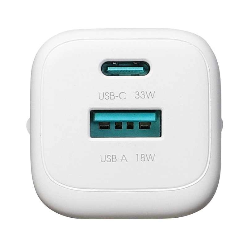 Netlader met USB-C-kabel Joyroom JR-TG7, 33W, 3A, 1 x USB-A - 1 x USB-C, Wit