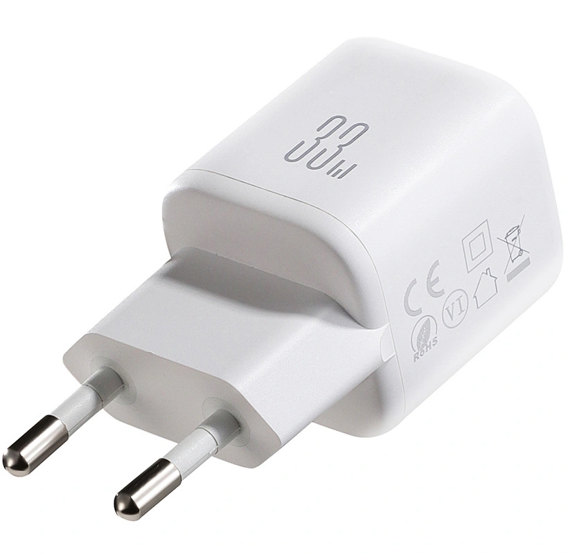 Netwerkoplader met Lightning-kabel Joyroom JR-TG7, 33W, 3A, 1 x USB-A - 1 x USB-C, Wit