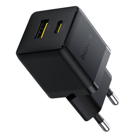 Netwerkoplader met USB-C Kabel Baseus Palm, 30W, 3A, 1 x USB-A - 1 x USB-C, Zwart P1011160A113-01