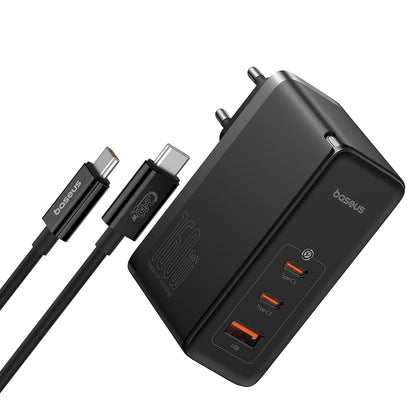 Netwerkoplader met USB-C Kabel Baseus GaN5 Pro, 160W, 5A, 1 x USB-A - 2 x USB-C, Zwart P10110825113-00
