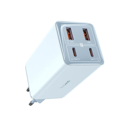Netwerkoplader met USB-C Kabel Baseus GaN6 Pro, 100W, 3.25A, 2 x USB-A - 2 x USB-C, Blauw P10162705312-00