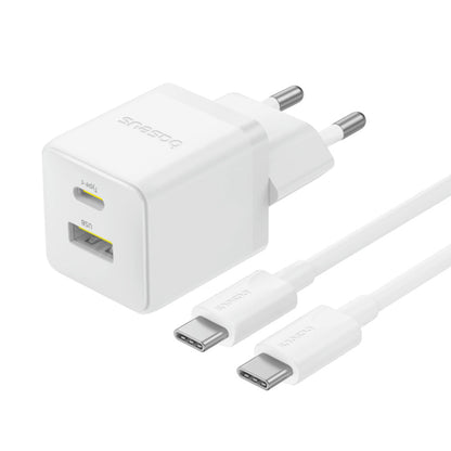 Netwerkoplader met USB-C Kabel Baseus Palm, 30W, 3A, 1 x USB-A - 1 x USB-C, Wit P1011160A213-01