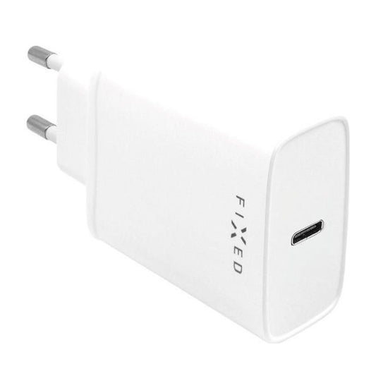 Netwerkoplader met USB-C Kabel Fixed, 20W, 3A, 1 x USB-C, Wit