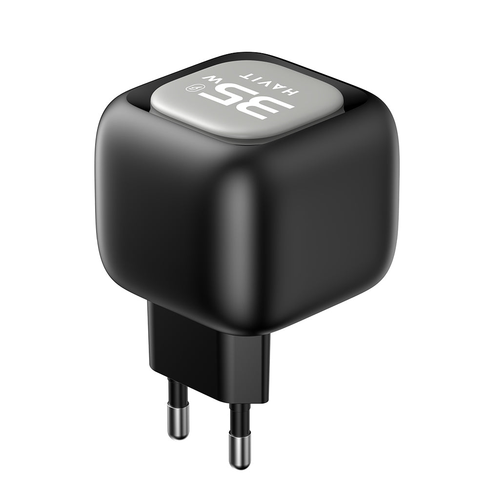 Netzladegerät mit USB-C Kabel HAVIT UC251, 35W, 3A, 1 x USB-A - 1 x USB-C, Schwarz Grau