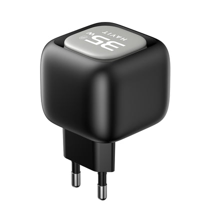 Netzladegerät mit USB-C Kabel HAVIT UC251, 35W, 3A, 1 x USB-A - 1 x USB-C, Schwarz Grau