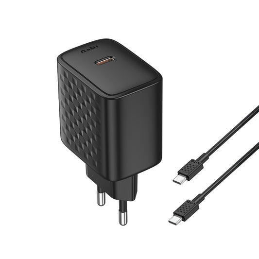 Netwerkoplader met USB-C Kabel Lito LC20T, 45W, 3A, 1 x USB-C, Zwart