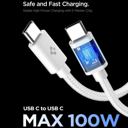 Netwerkoplader met USB-C Kabel Spigen EE451EU Essential, 45W, 3A, 1 x USB-C, Wit ACH09473