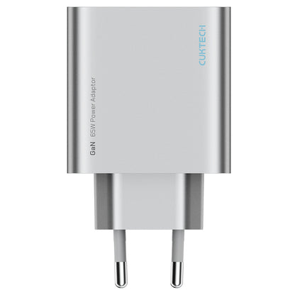 Cuktech Netlader, 65W, 3.25A, 1 x USB-A - 2 x USB-C, Wit CUK0A15CEUSL