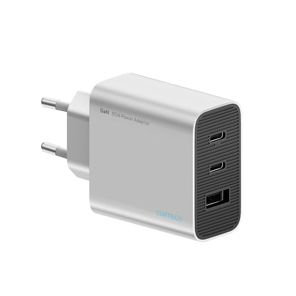 Cuktech Netlader, 65W, 3.25A, 1 x USB-A - 2 x USB-C, Wit CUK0A15CEUSL