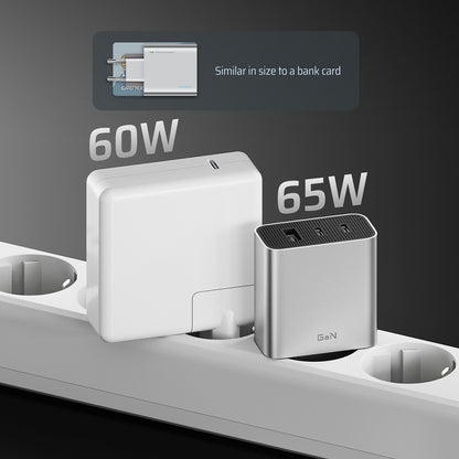 Cuktech Netlader, 65W, 3.25A, 1 x USB-A - 2 x USB-C, Wit CUK0A15CEUSL