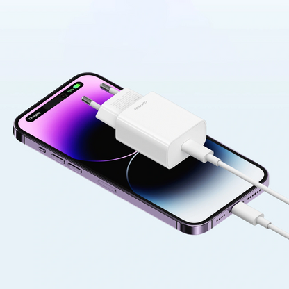 Chargeur secteur Cuktech HA716C, 20W, 3A, 1 x USB-C, Blanc
