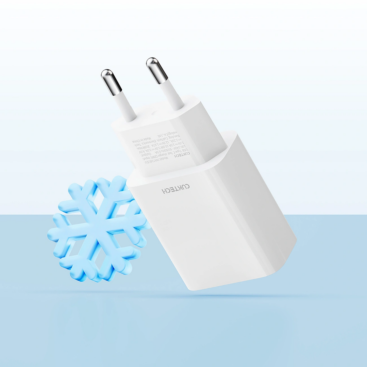 Chargeur secteur Cuktech HA716C, 20W, 3A, 1 x USB-C, Blanc