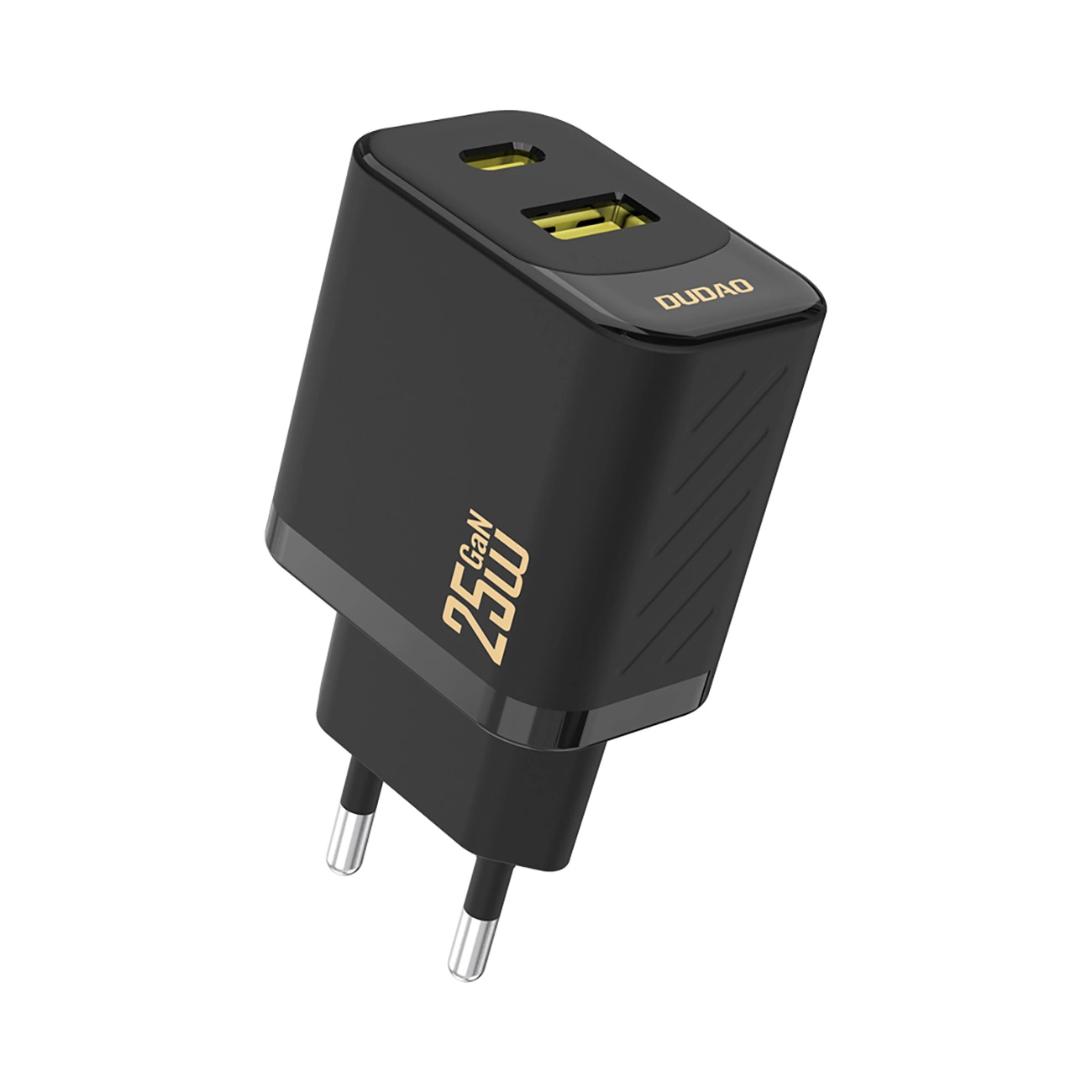 Netzladegerät Dudao A26T, 25W, 3A, 1 x USB-A - 1 x USB-C, Schwarz