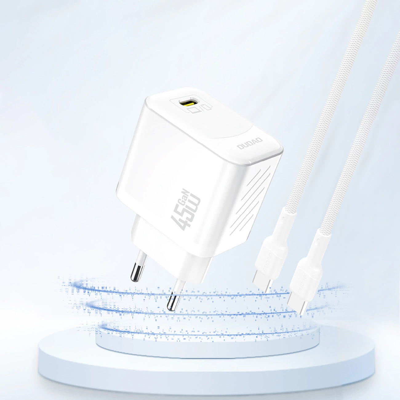 Dudao A28 Netwerkoplader, 45W, 3A, 1 x USB-C, Wit