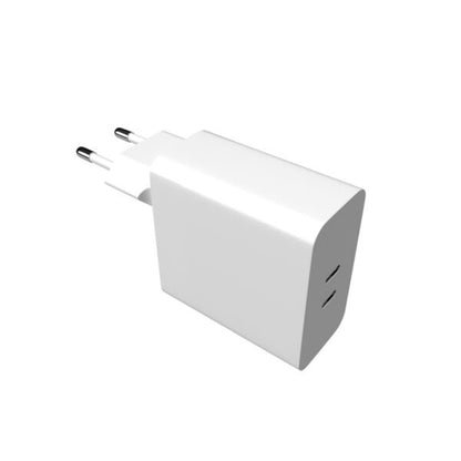 Vaste Netwerkoplader, 65W, 3.25A, 2 x USB-C, Wit