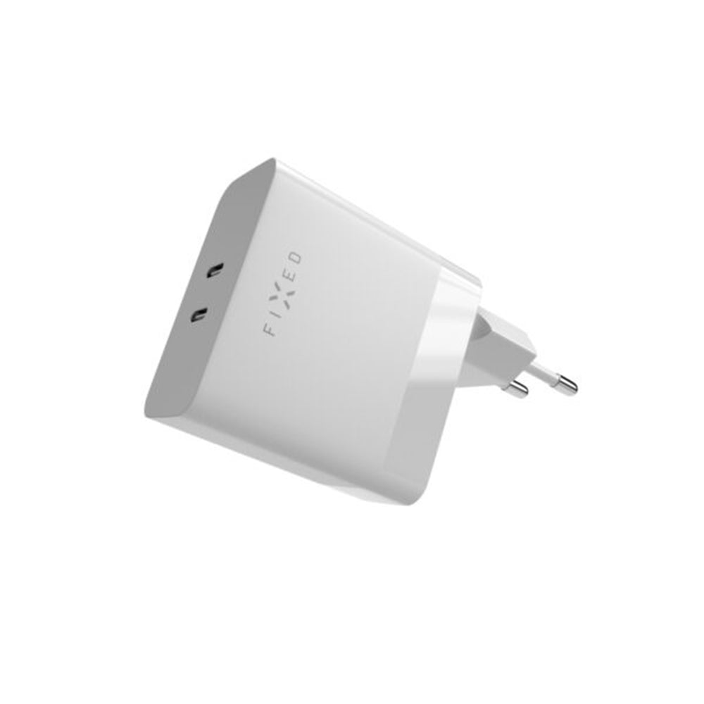 Vaste Netwerkoplader, 65W, 3.25A, 2 x USB-C, Wit